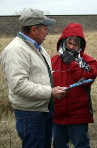 Larry Schraut, farmer, explaining his concerns about a new underground mine during our recent coal tour.