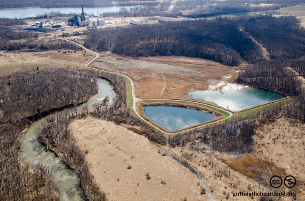 The Dynegy Vermilion coal ash pits  are dangerously close to the Middle Fork of the Vermilion River.
