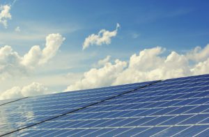 Solar panels and the sky