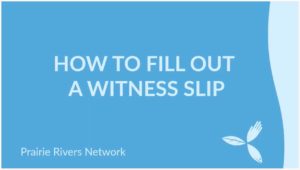 How to Fill Out a Witness Slip