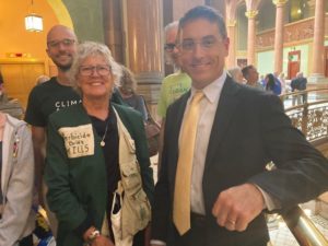 Representative Mike Marron meets with Patsy Hopper and PRN's Andrew Rehn