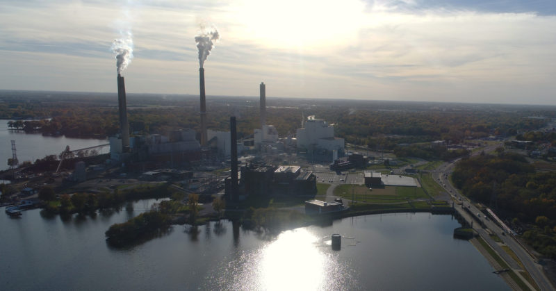 Photo of the Dallman Power Plant in Springfield, Illinois