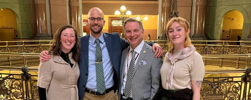 Senator Faraci & PRN staff after the 55-0 Senate vote to support the Mahomet Aquifer.